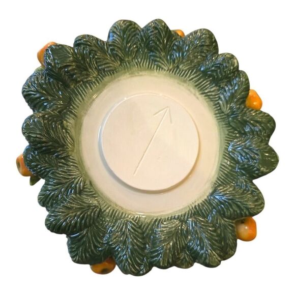 FITZ & FLOYD Twelve Days of Christmas Five Golden Rings Lidded Box Holiday - Picture 6 of 7